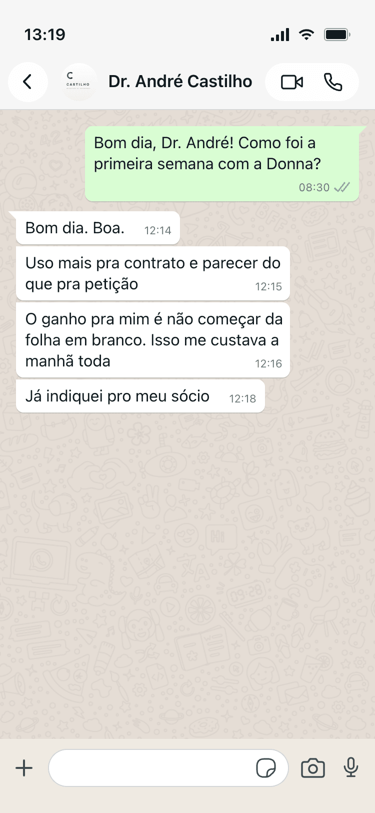 Conversa com o Dr. André Castilho sobre contratos e pareceres